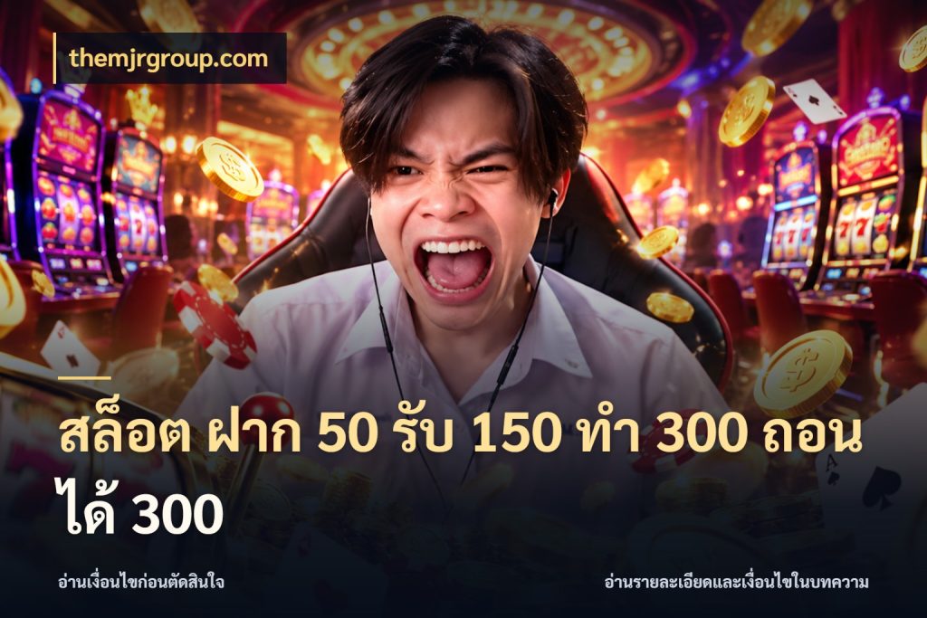 สล็อต ฝาก 50 รับ 150 ทํา 300 ถอนได้ 300 โปรยอดรับที่สายเกมสนใจ ในมุม themjrgroup.com