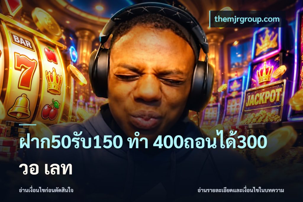 ฝาก50รับ150 ทํา 400ถอนได้300 วอ เลท