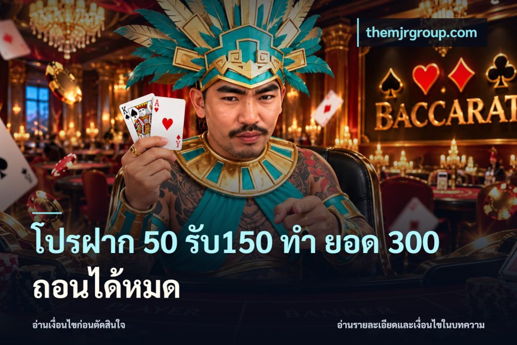 โปรฝาก 50 รับ150 ทํา ยอด 300 ถอนได้หมด