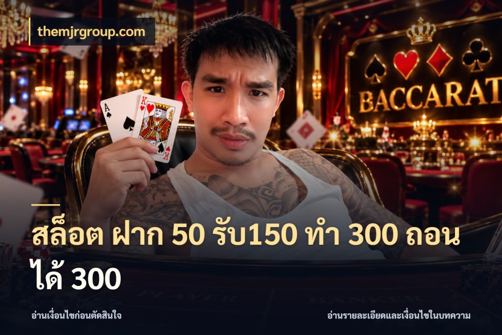 สล็อต ฝาก 50 รับ150 ทํา 300 ถอนได้ 300 สายโบนัสเลือกจังหวะสนุกได้อย่างไร สไตล์ themjrgroup.com