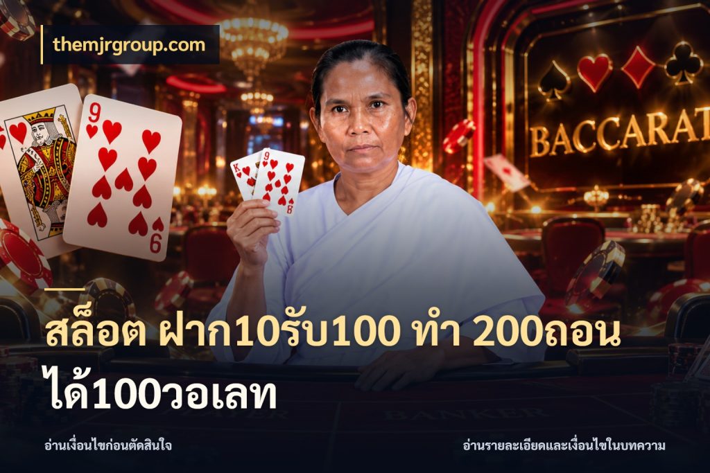 สล็อต ฝาก10รับ100 ทํา 200ถอนได้100วอเลท จับคู่โบนัสกับสไตล์เกมที่ชอบ กับ themjrgroup.com