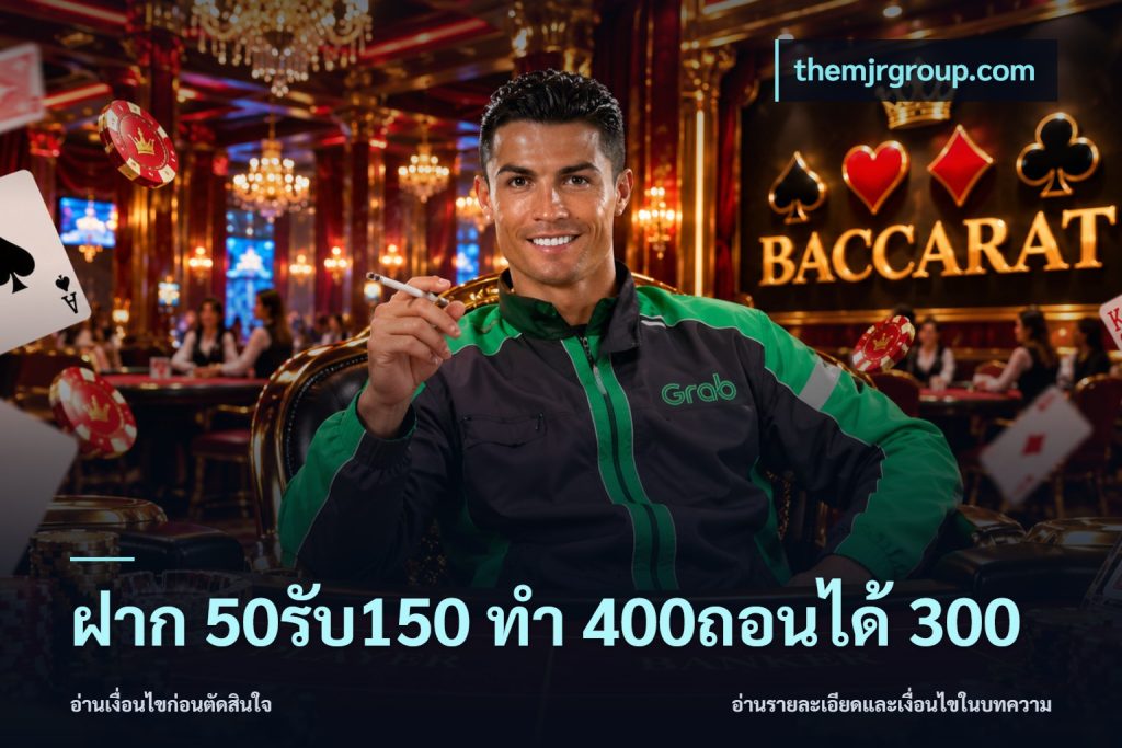 ฝาก 50รับ150 ทํา 400ถอนได้ 300