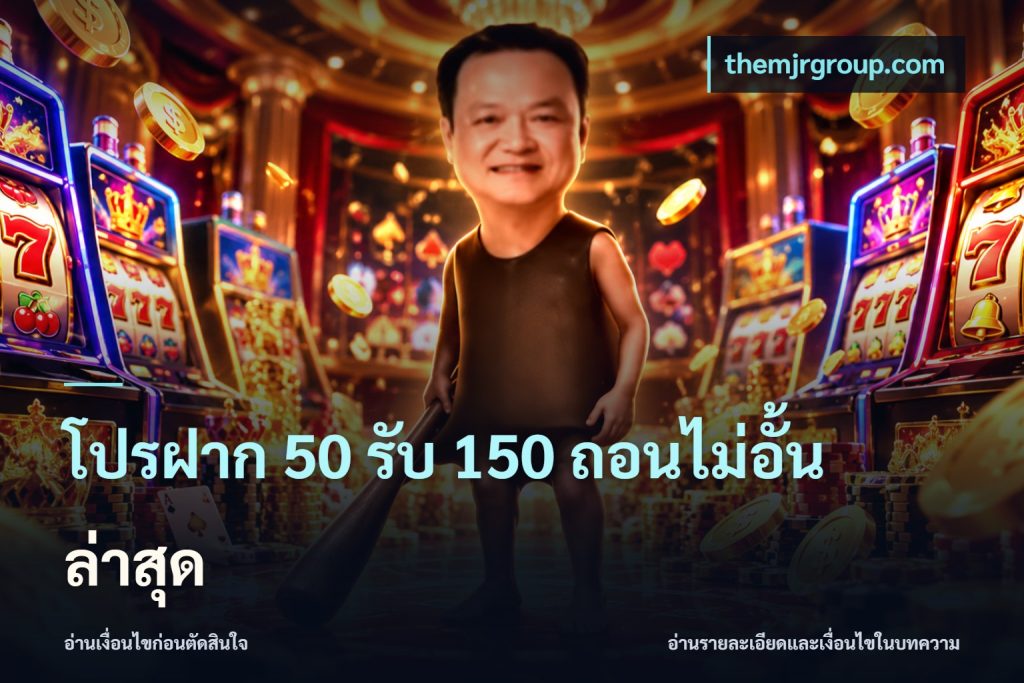โปรฝาก 50 รับ 150 ถอนไม่อั้นล่าสุด