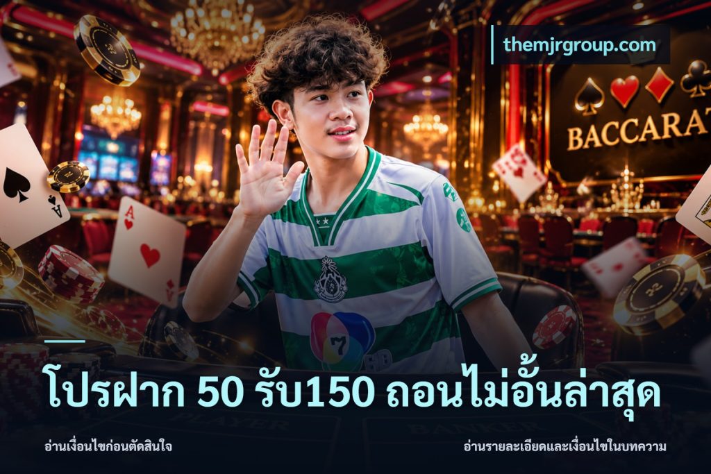 โปรฝาก 50 รับ150 ถอนไม่อั้นล่าสุด