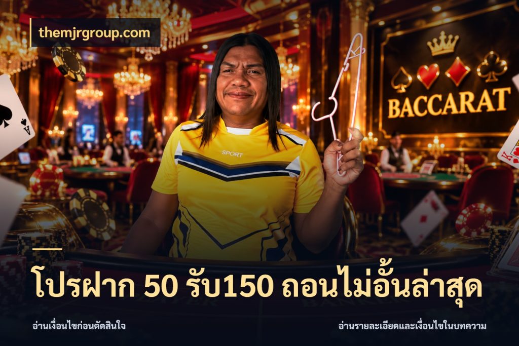 โปรฝาก 50 รับ150 ถอนไม่อั้นล่าสุด โปรยอดรับที่สายเกมสนใจ สไตล์ themjrgroup.com