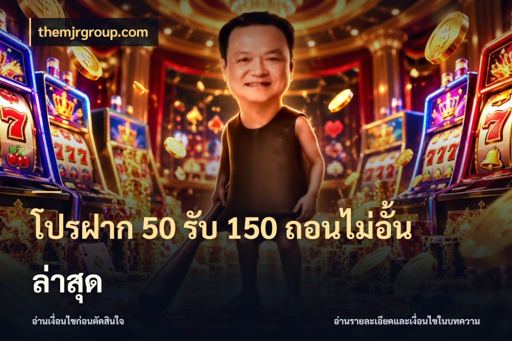 โปรฝาก 50 รับ 150 ถอนไม่อั้น ล่าสุด สายโบนัสเลือกจังหวะสนุกได้อย่างไร กับ themjrgroup.com