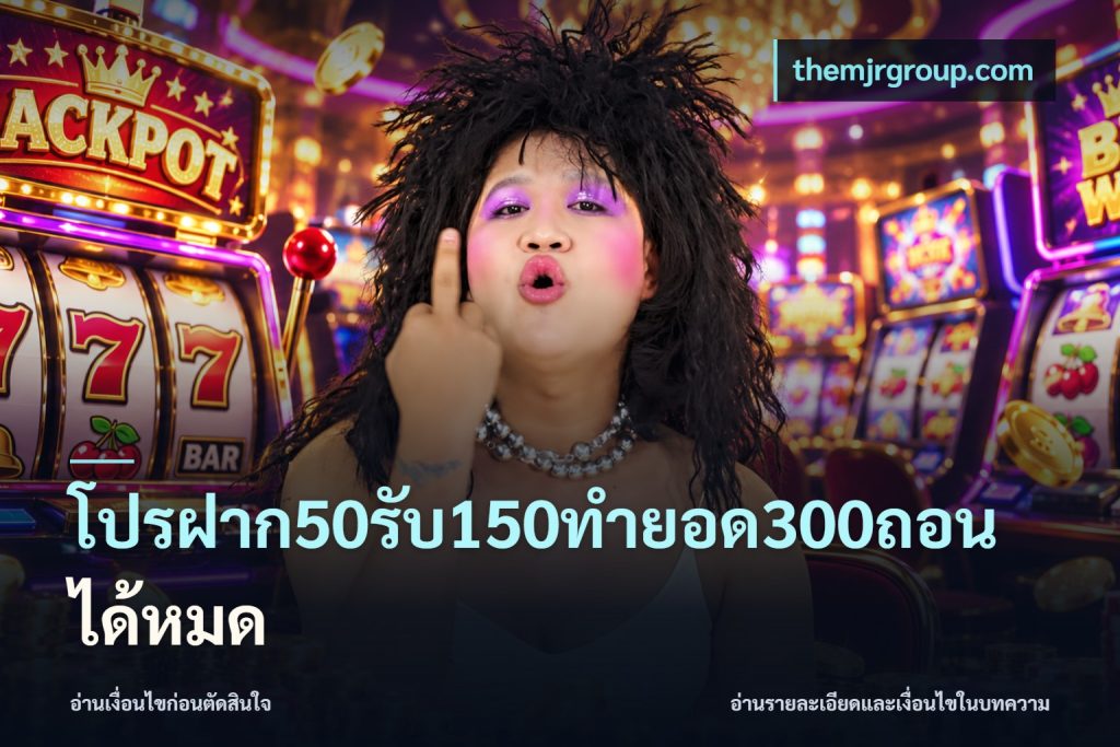 โปรฝาก50รับ150ทํายอด300ถอนได้หมด