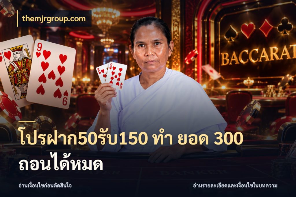 โปรฝาก50รับ150 ทํา ยอด 300 ถอนได้หมด ยอดฝากและยอดรับในมุมของคนชอบลุ้น สไตล์ themjrgroup.com