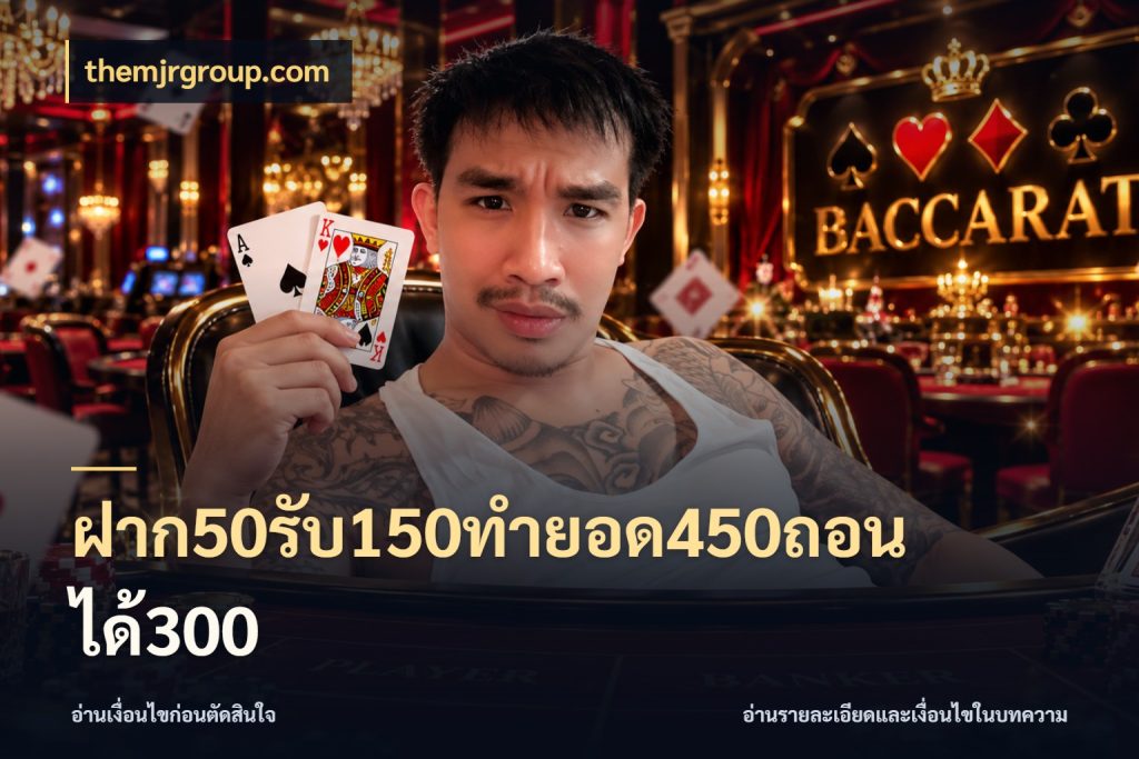 ฝาก50รับ150ทำยอด450ถอนได้300 themjrgroup.com เปิดมุมโปรให้เข้ากับเกมแนวโปรด