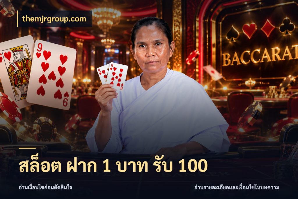 สล็อต ฝาก 1 บาท รับ 100 ยอดฝากและยอดรับในมุมของคนชอบลุ้น กับ themjrgroup.com