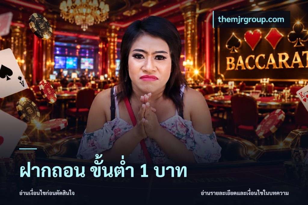 ฝากถอน ขั้นต่ำ 1 บาท